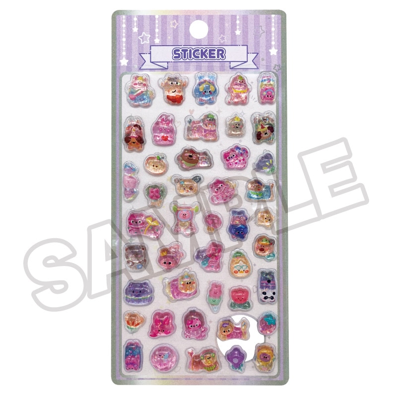 【即納品】★メール便★つやぷくシール 36-PU キラキラ ピンクねこ