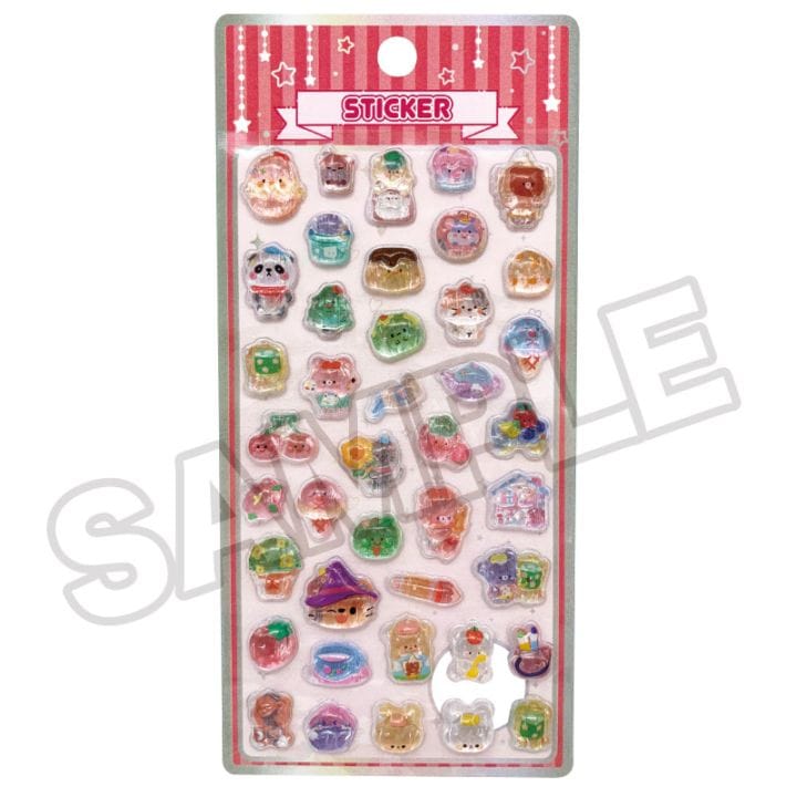 【即納品】★メール便★つやぷくシール 37-PK キラキラ スイーツ