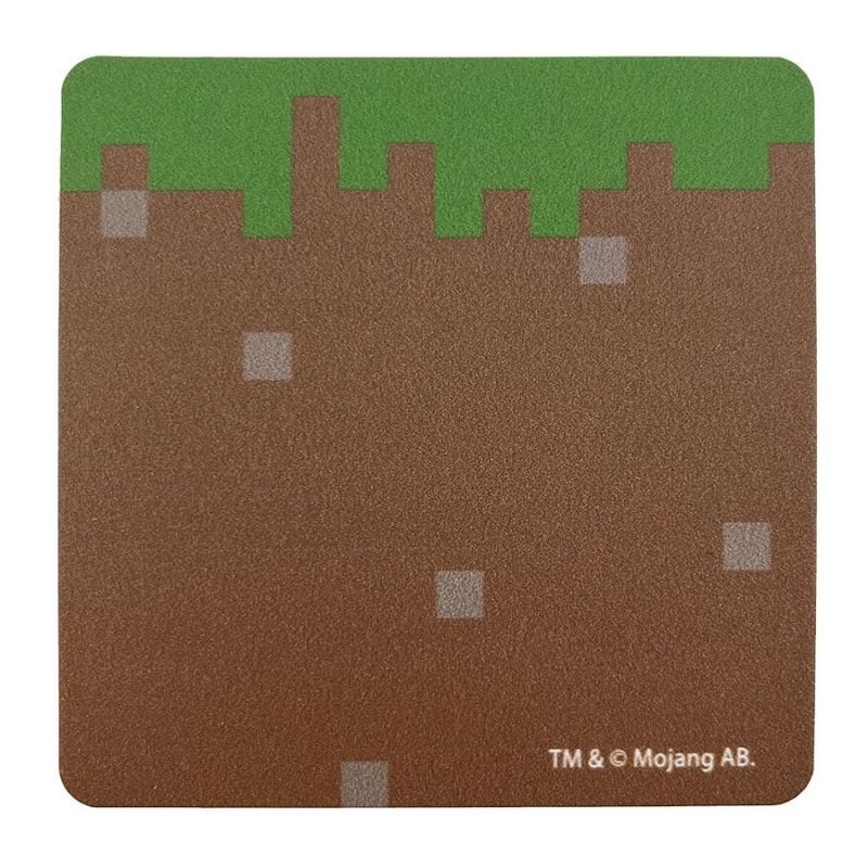 マインクラフト ペーパーコースター(3枚セット)　草ブロック