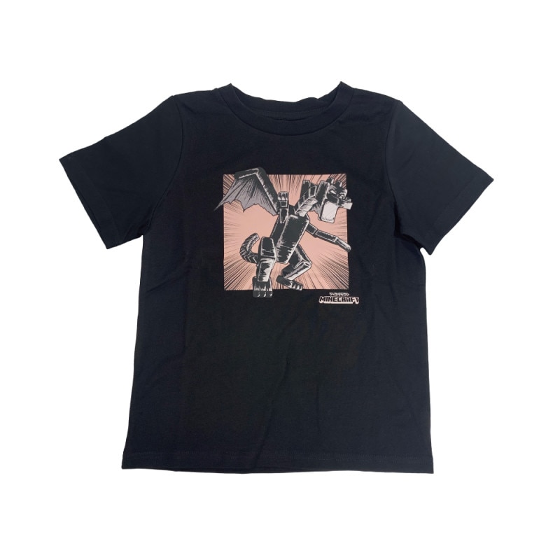 マインクラフト Tシャツ MANGA エンダードラゴン ブラック 130cm