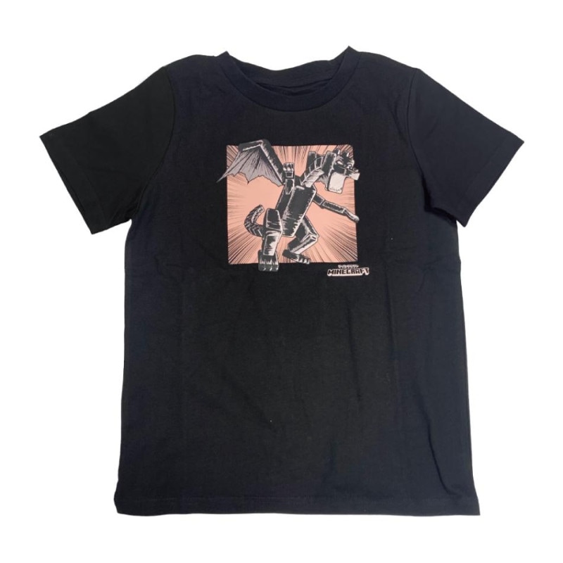 マインクラフト Tシャツ MANGA エンダードラゴン ブラック 150cm
