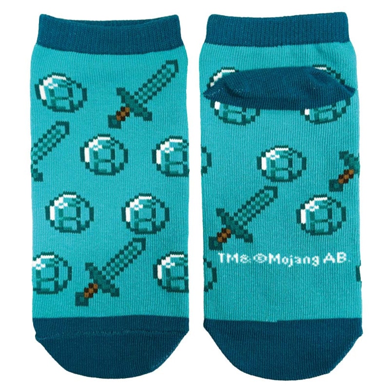 マインクラフト ソックス ダイヤモンド&ダイヤモンドの剣 19~21cm
