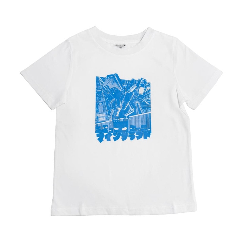 マインクラフト Tシャツ MANGA ドラゴン&エンダーマン ホワイト 130cm