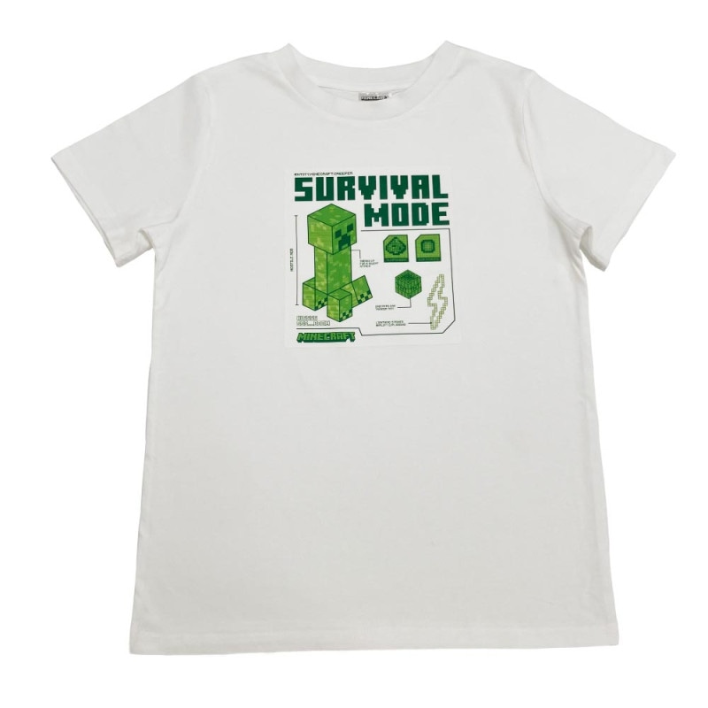 マインクラフト Tシャツ TECH クリーパー ホワイト 150cm