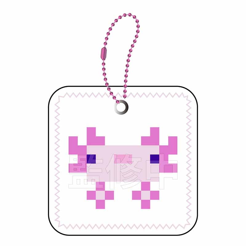 予約7/2〆【9月発売】マインクラフト むにぺちょ スクィーズキーホルダー ウーパールーパー（ピンク）
