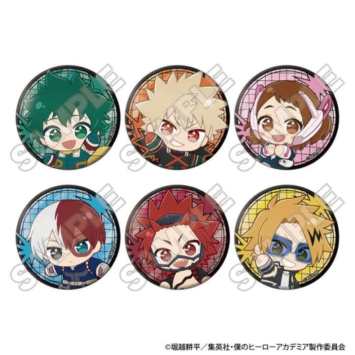 予約7/31〆【11月発売】僕のヒーローアカデミア ぬいぴ～すふれんず 缶バッジ ※1BOX=6入