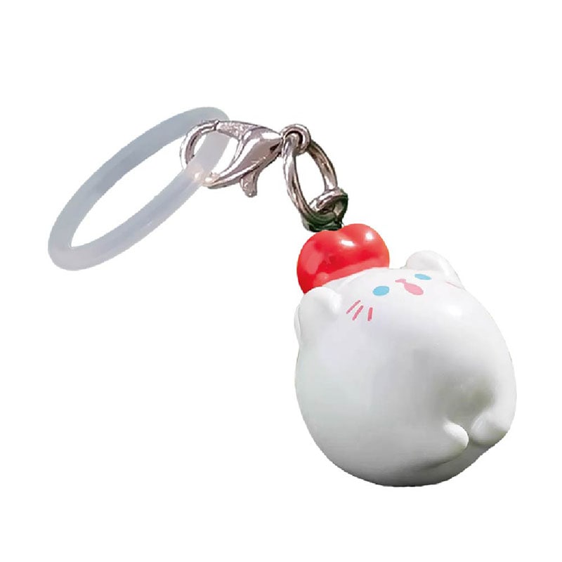 予約8/7〆【11月発売】めじるしマスコットチャーム しろねこ ハート