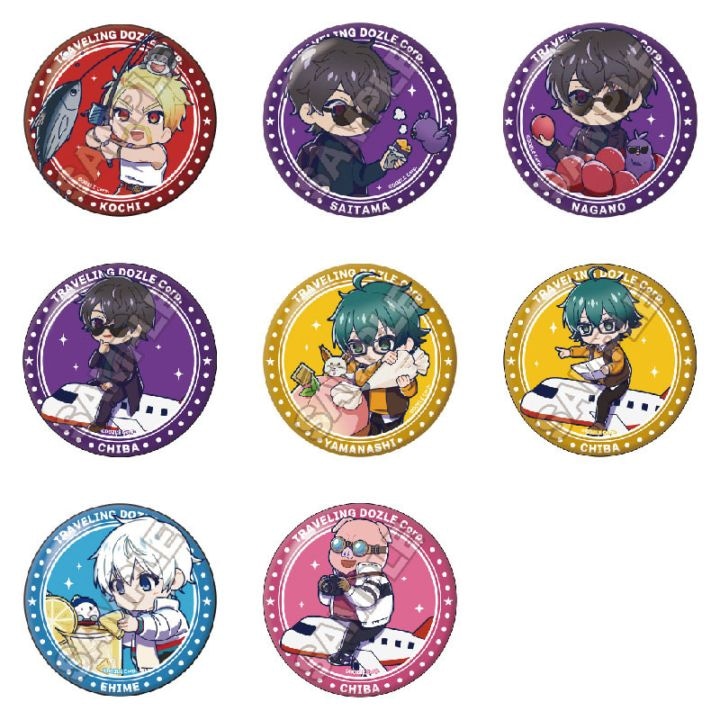 予約10/28〆【1月発売】ドズル社 ご当地第3弾グリッター缶バッジ_Ver.1