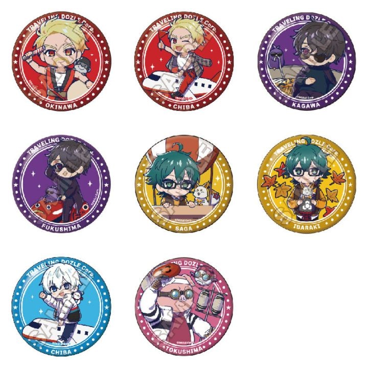 予約10/28〆【1月発売】ドズル社 ご当地第3弾グリッター缶バッジ_Ver.2