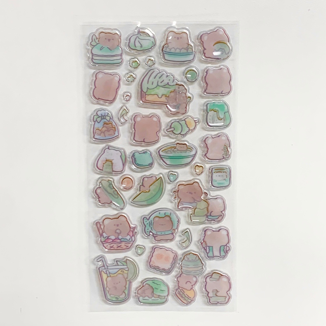 即納品】☆メール便☆つやぷくシール くまさん | つやぷくシール