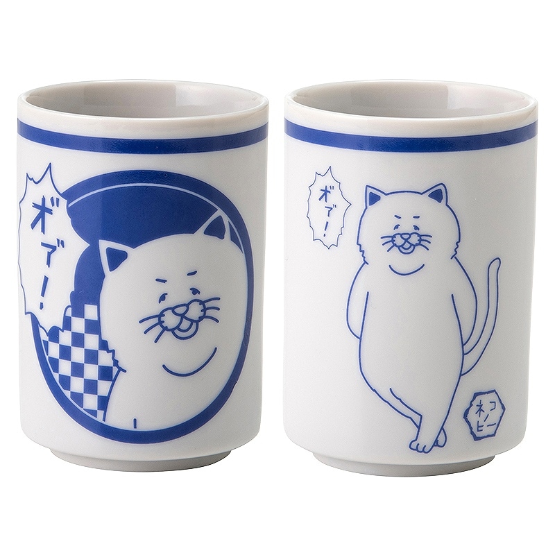 ネコノヒー 湯のみ(BU)