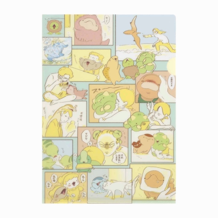 恐竜はじめました クリアファイル(コマ みんな)