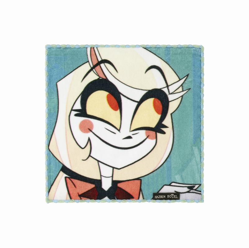 HAZBIN HOTEL ファニーフェイスなハンドタオル (チャーリー・モーニングスター)