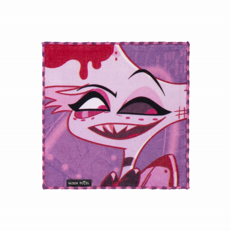 Hazbin Hotel ハズビンホテル カフェ エンジェルダスト HAZBIN HOTEL ファニーフェイスなハンドタオル (エンジェル・ダスト