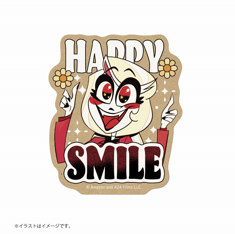 HAZBIN HOTEL スマホに貼れるサイズのステッカー (HAPPY)