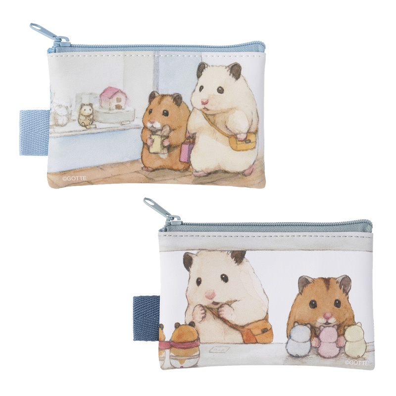 助六の日常 2個セットスクエアポーチ (おもちゃ屋さん)