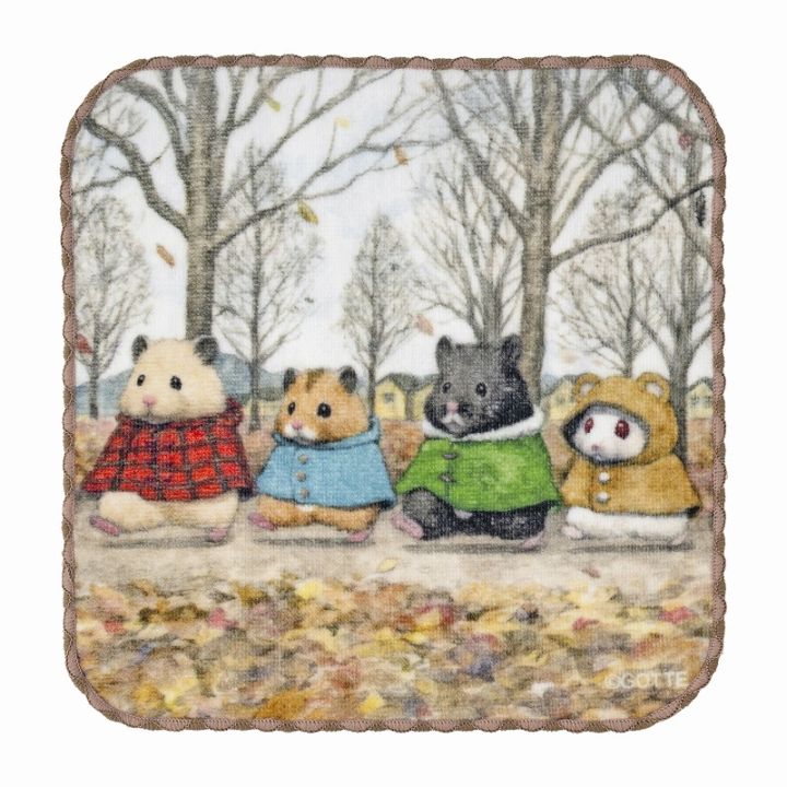 助六の日常 2色メロウハンドタオル (みんなで行進)