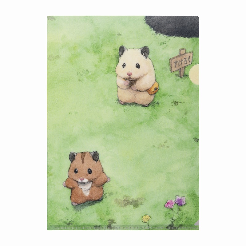 助六の日常 マットなクリアファイル (助六とジロのおでかけ)