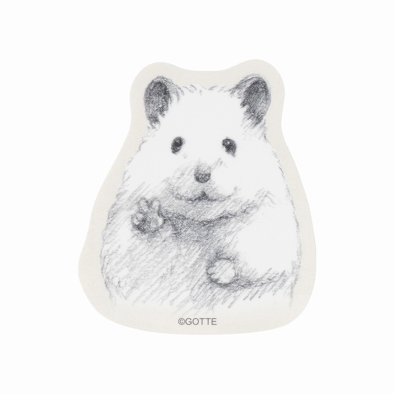 助六の日常 スマホに貼れるサイズのマットステッカー (ぴーちゅ)