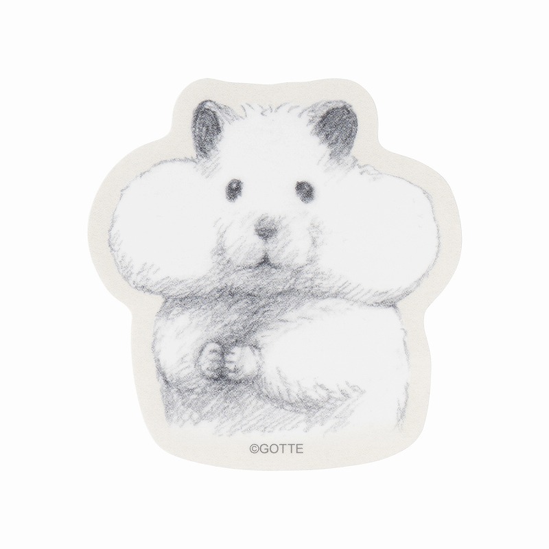 助六の日常 スマホに貼れるサイズのマットステッカー (ほっぺぷっくり)