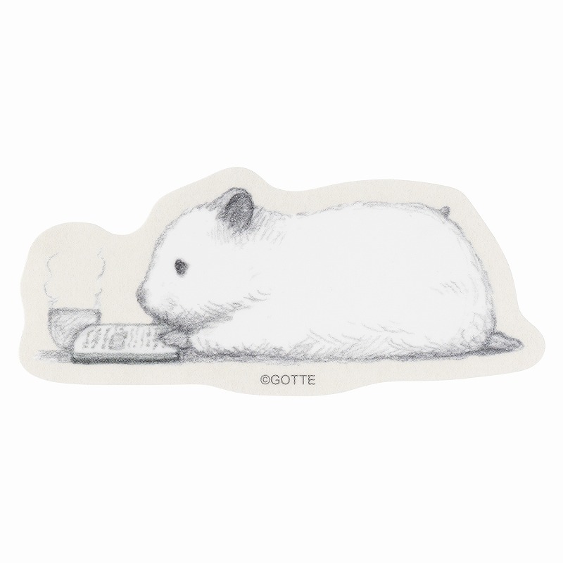 助六の日常 スマホに貼れるサイズのマットステッカー (読書中)