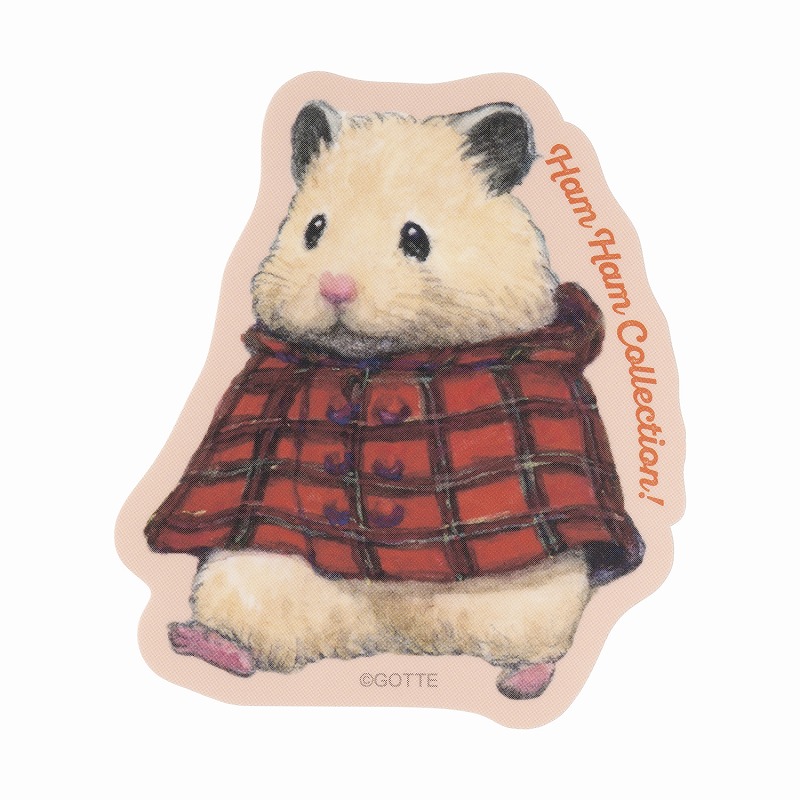 助六の日常 スマホに貼れるサイズのマットステッカー (Ham Ham Collection！助六)