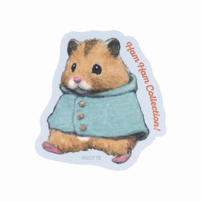 助六の日常 スマホに貼れるサイズのマットステッカー (Ham Ham Collection！ジロ)