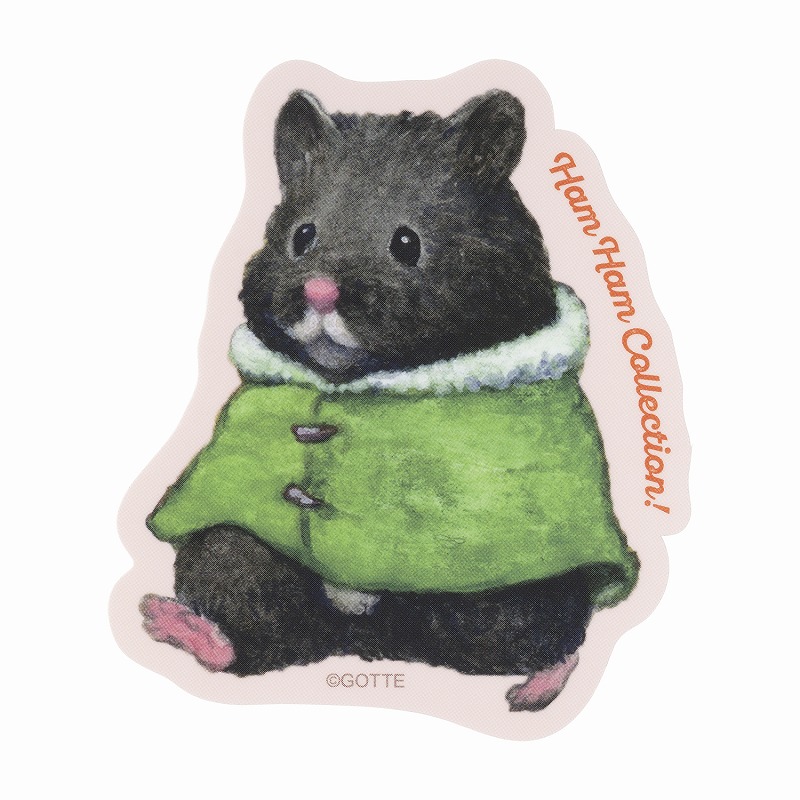 助六の日常 スマホに貼れるサイズのマットステッカー (Ham Ham Collection！クロガネ)