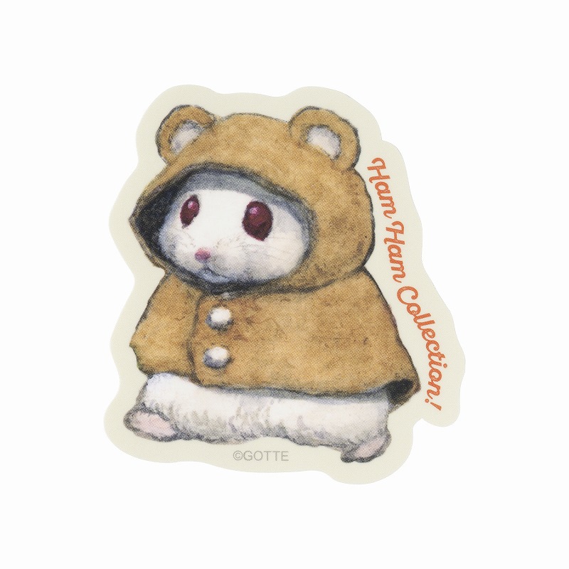 助六の日常 スマホに貼れるサイズのマットステッカー (Ham Ham Collection！ルビー)