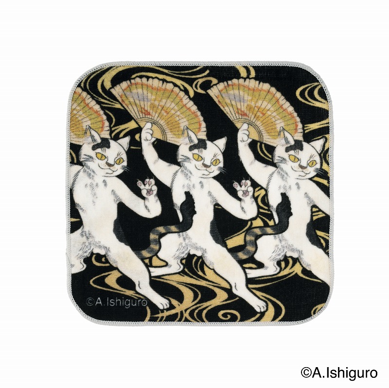 ばけねこだらけ ハンドタオル (ニャングマスター)