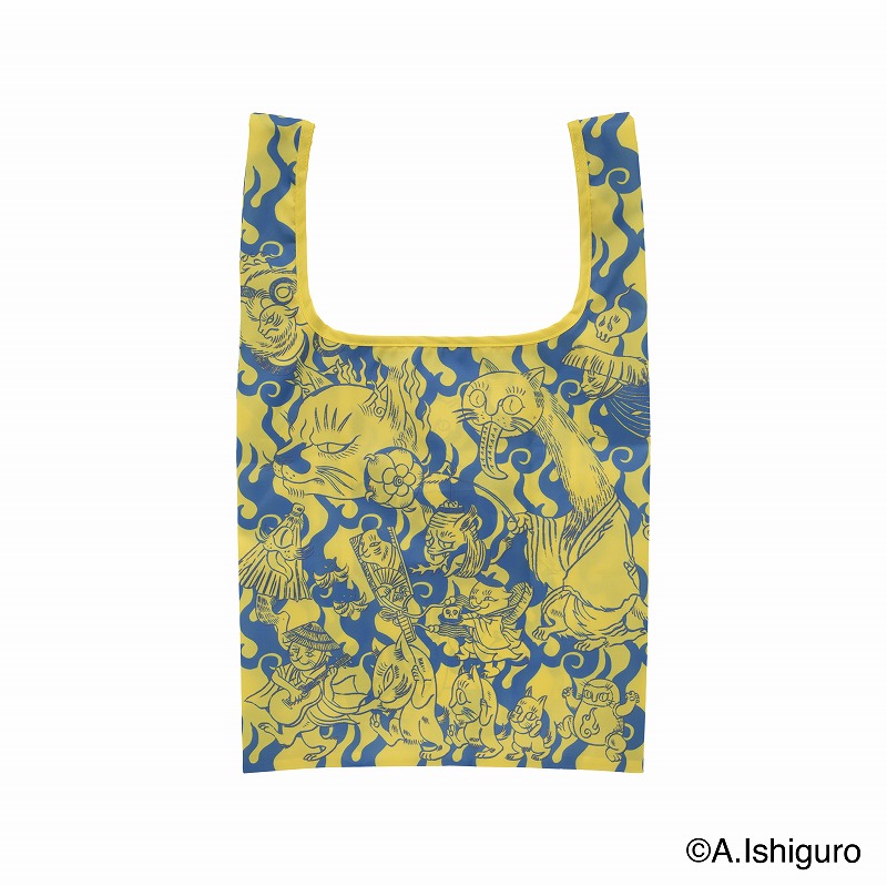 ばけねこだらけ エコバッグ (ばけねこ行脚)