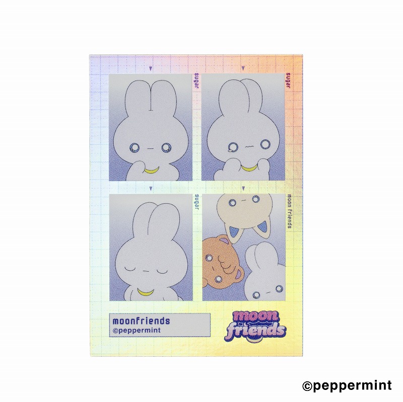 moon friends トレーディングスマホに貼れるサイズのステッカー (全9種