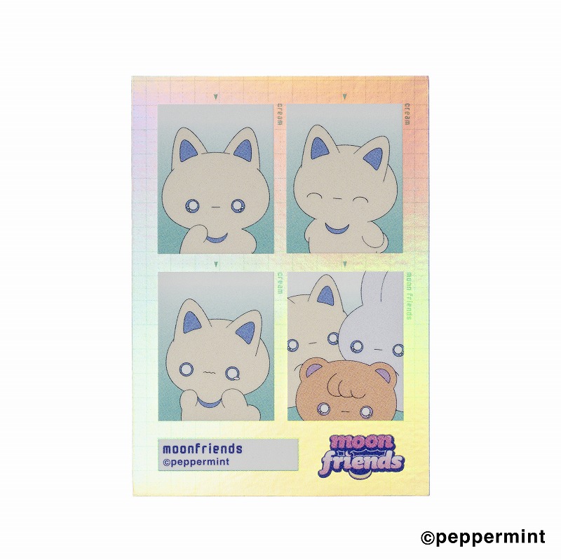 moon friends トレーディングスマホに貼れるサイズのステッカー (全9種