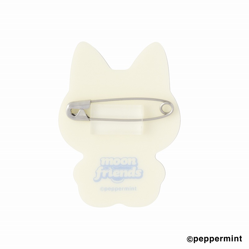 JF2019 アクリルバッジ ボンゴレ moon friends アクリルバッジ (クリーム) | moon friends | ゴリランド