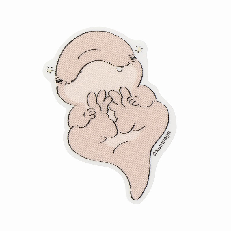 恐竜はじめました スマホに貼れるサイズのクリアステッカー(パティ