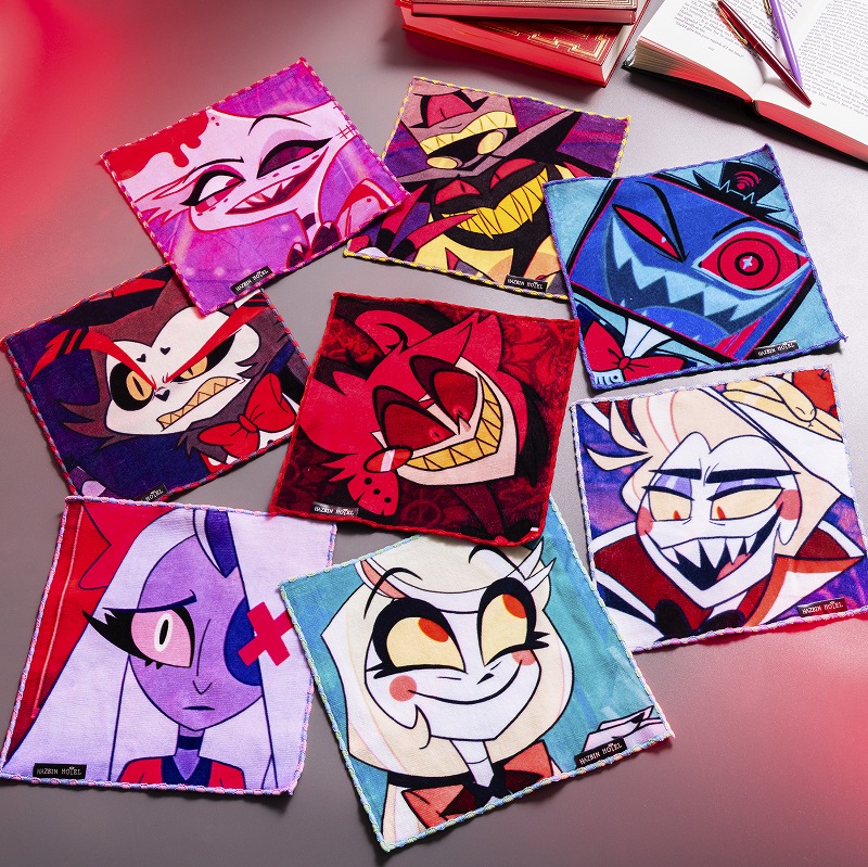 HAZBIN HOTEL ファニーフェイスなハンドタオル (アラスター
