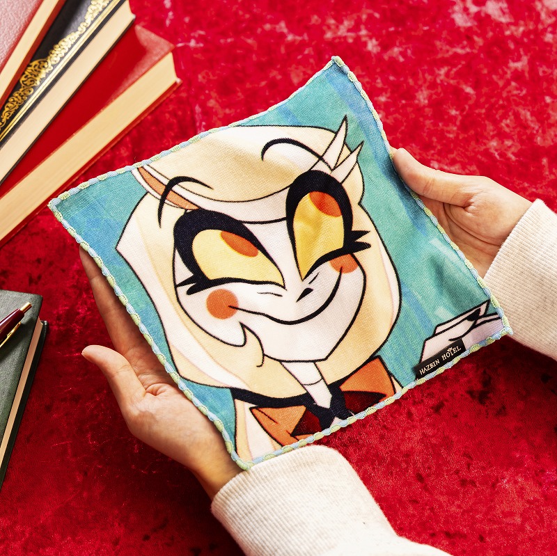 HAZBIN HOTEL ファニーフェイスなハンドタオル (エンジェル・ダスト