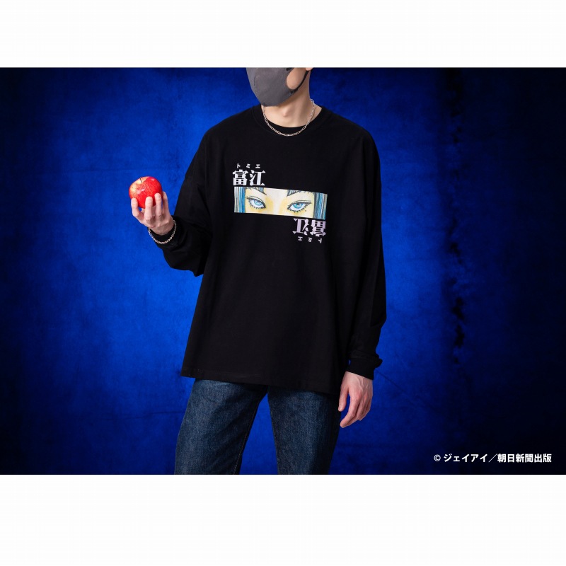 伊藤潤二 ビッグシルエットロングTシャツ(富江/視線) | 伊藤潤二