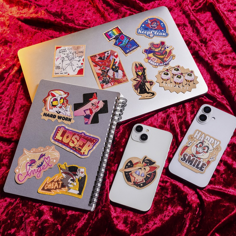 HAZBIN HOTEL スマホに貼れるサイズのステッカー (エンジェル・ダスト