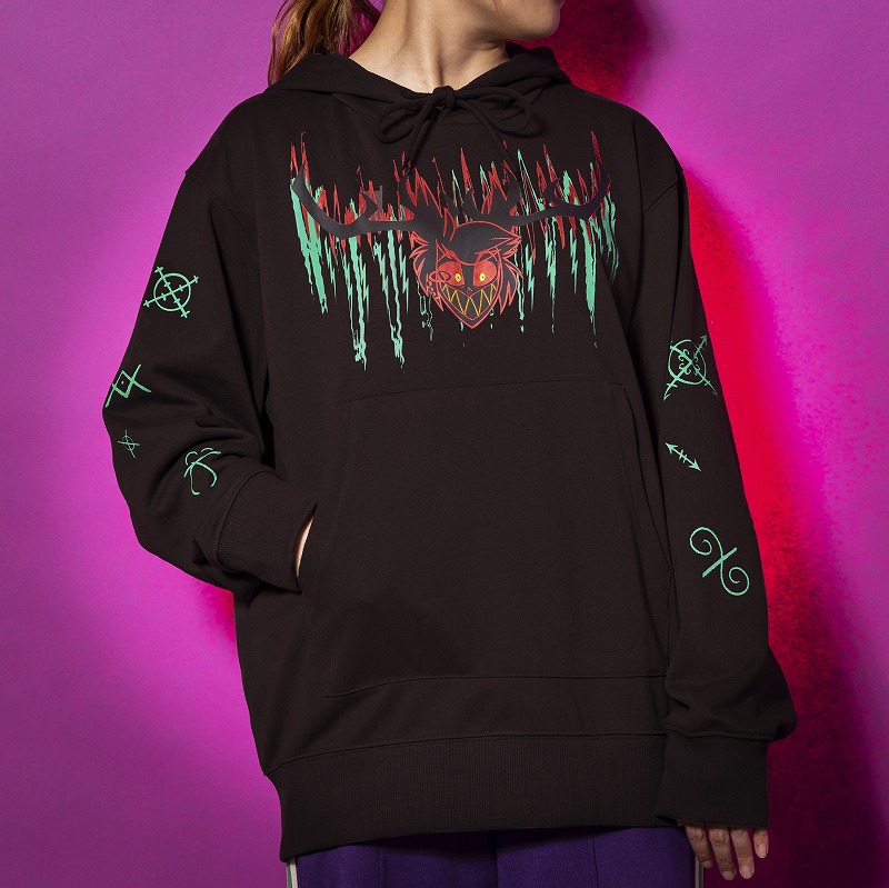 【XL】HAZBIN HOTEL ポップアップ パーカー アラスター HAZBIN HOTEL パーカー (アラスター) | ハズビン・ホテルへようこそ