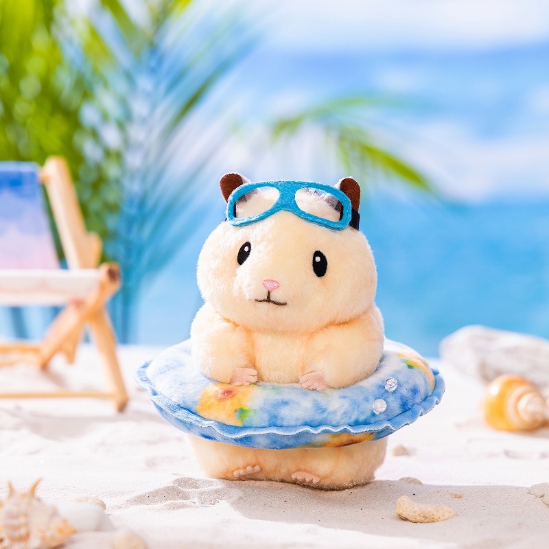 助六の日常 海水浴でちゅ！浮き輪なマスコット | 助六の日常