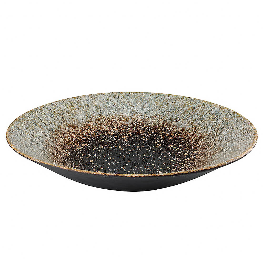 水盤　信楽焼　登山窯　石穴付き 水盤 信楽焼 登山窯 石穴付き