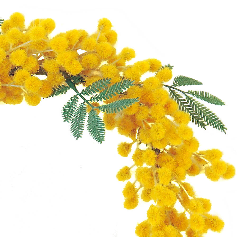 ミモザリース イエロー A 造花 通販 Green Piece