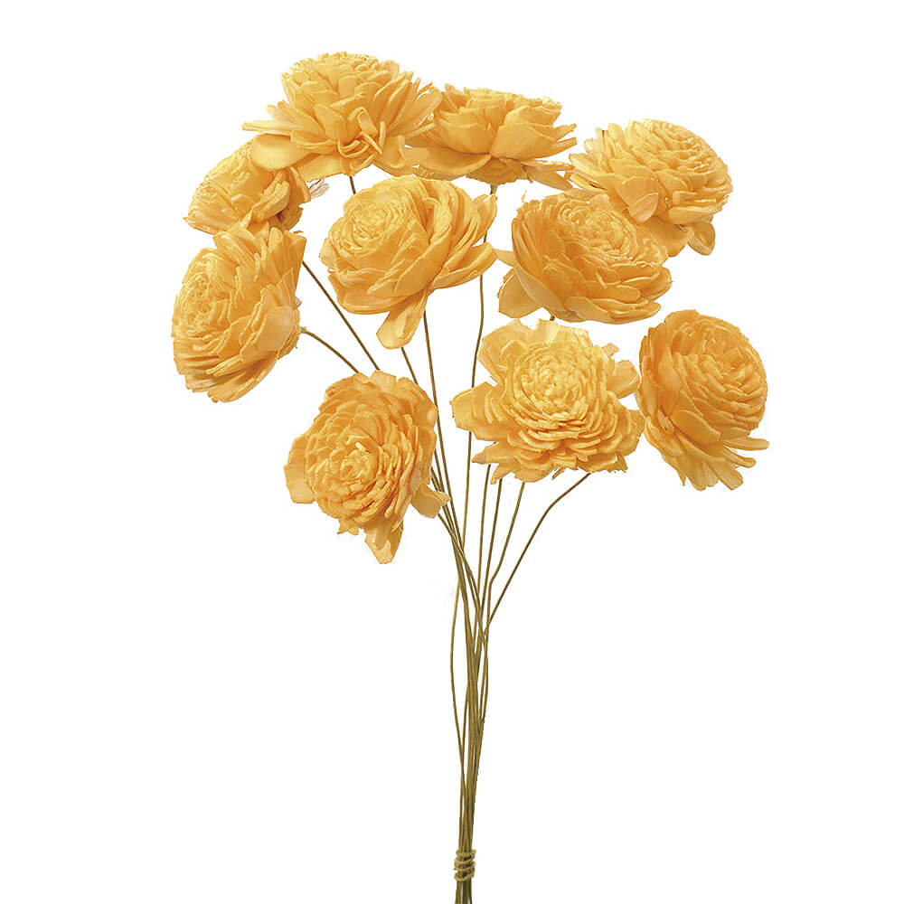 ソーラーローズ（小） ジュリアオレンジ ハンドメイドフラワー