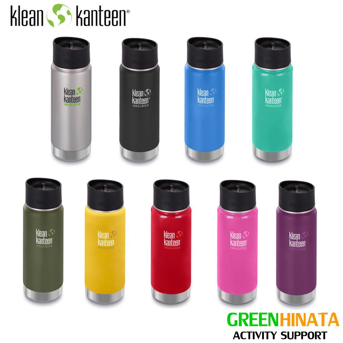 廃盤品【Kleankanteen】16oz水筒　魔法瓶　クリンカンティーン クリーンカンティーン ワイドインスレート16 カフェ 保冷保温ボトル