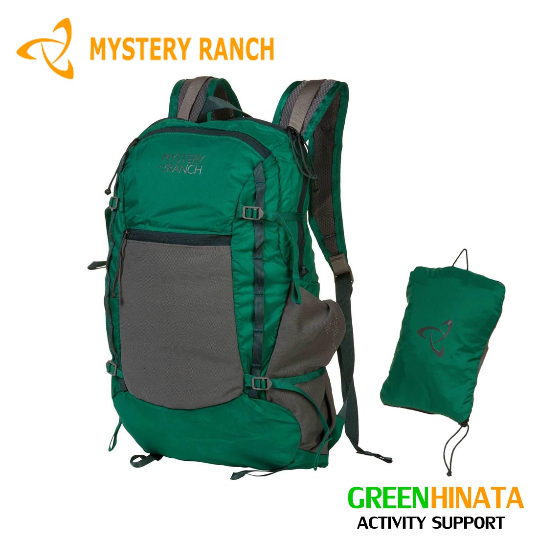 MYSTERY RANCH 中型バックパック オリーブグリーン カラナビ付き ミステリーランチ インアンドアウト リュック ビジネス リュック 国内