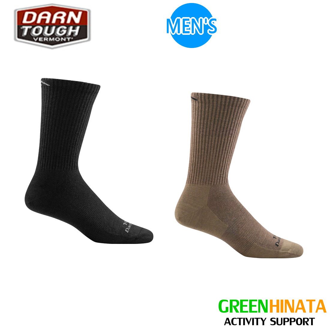 ダーンタフ T4018 タクティカル マイクロクルーライト ウールソックス