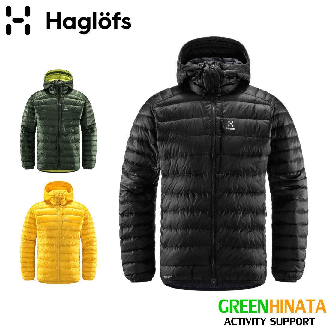 ホグロフス エッセンス ロック ダウン フードジャケット メンズ ソフト