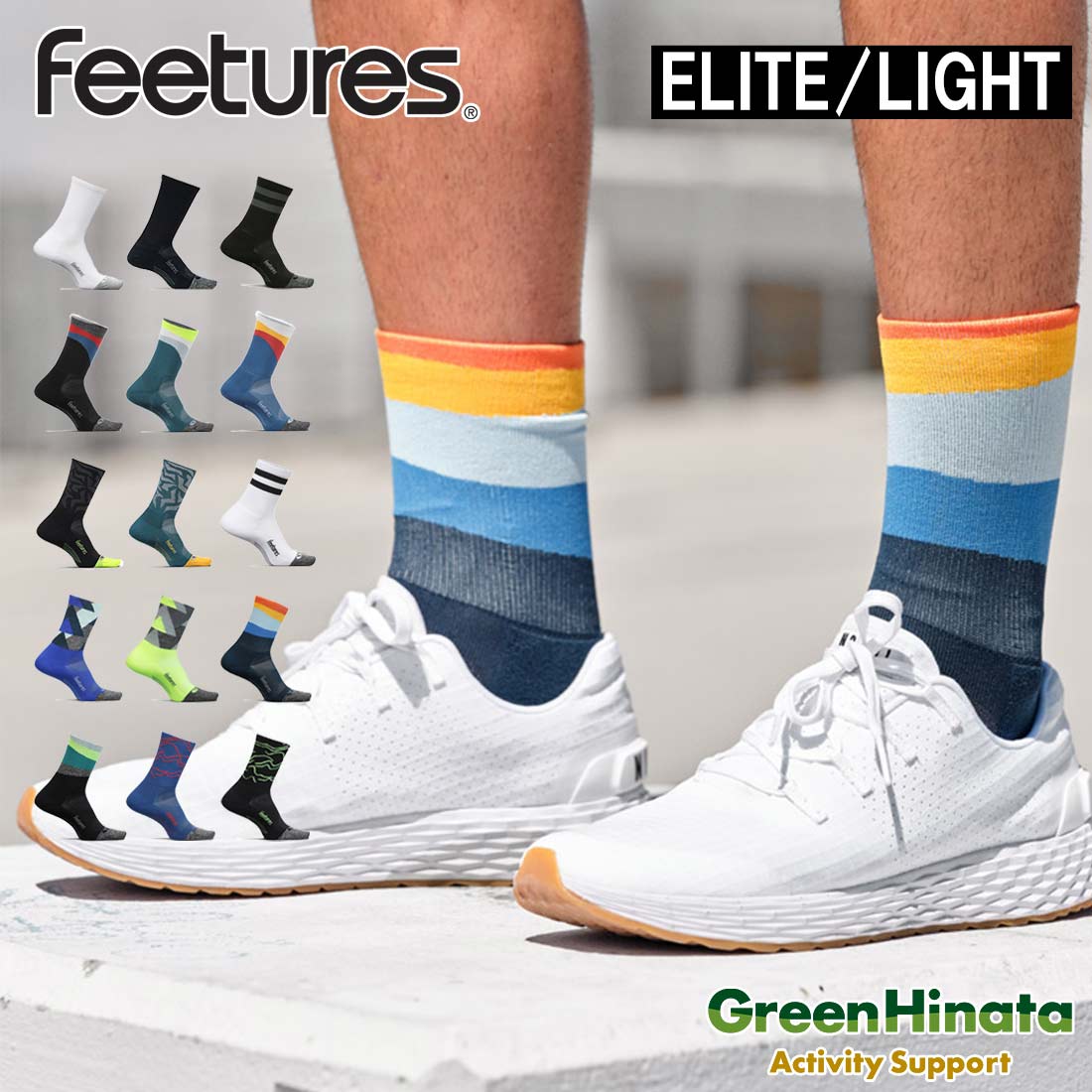 (取寄) フィーチャーズ エリート ライト クッション ミニ クルー Feetures Elite Light Cushion Mini Crew Aquatic White フィーチャーズ エリート ライトクッション ミニクルー フューチャーズ