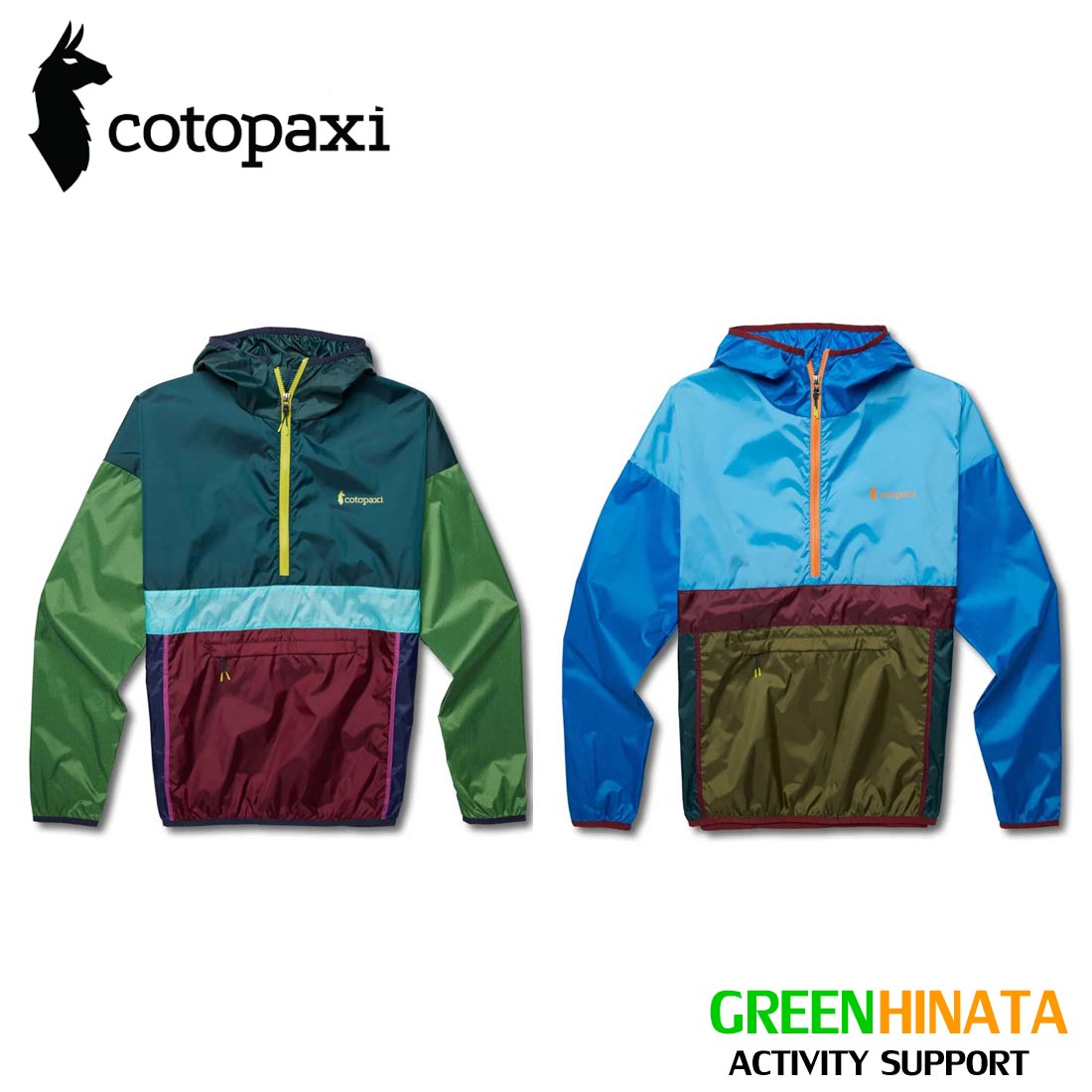 コトパクシ テカ ハーフジップ ウインドブレーカー メンズ マウンテン